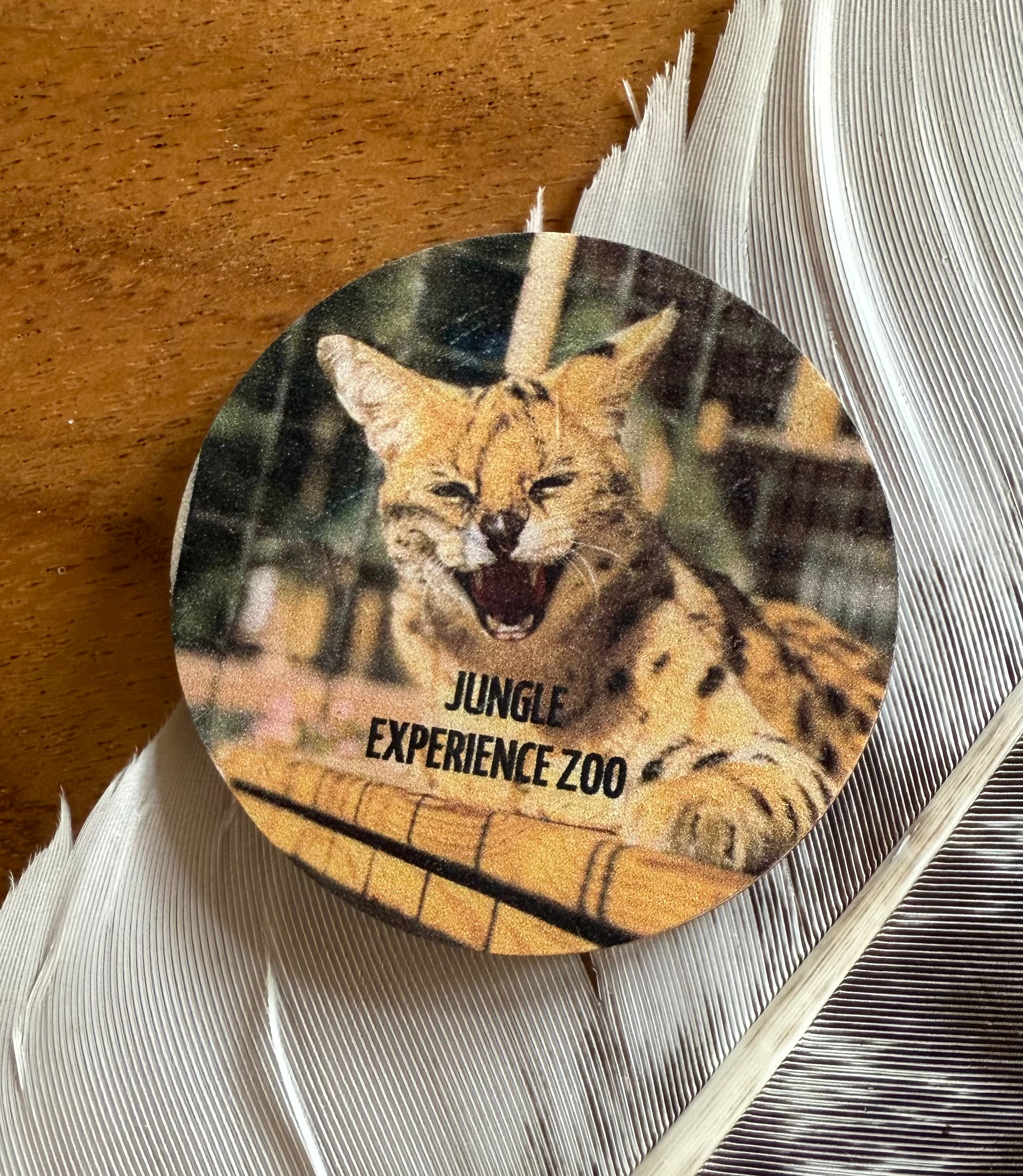 Serval Wood Magnet