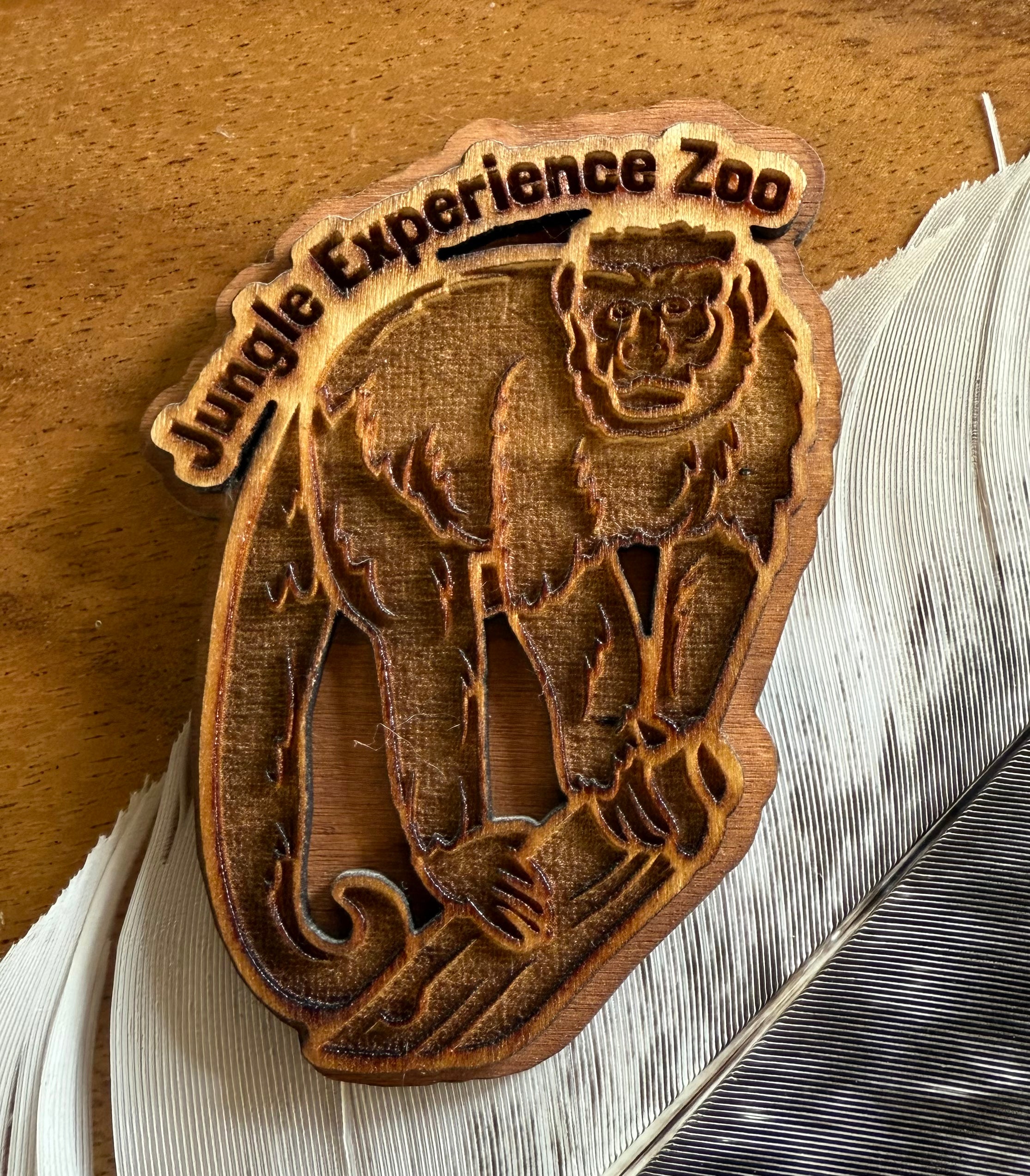 Capuchin Monkey Zoo Magnet